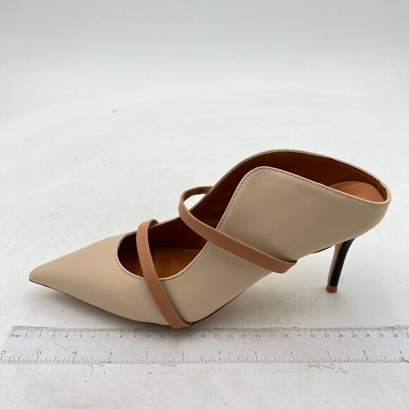 FSJ Shoes - FSJ Women Fashion Pointy Toe Mules Sandals High Heels Pumps Double Straps Slide